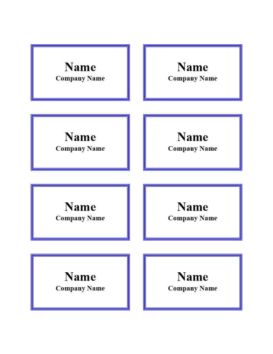 47 Free Name Tag + Badge Templates ᐅ Template Lab With Visitor Badge Template Word