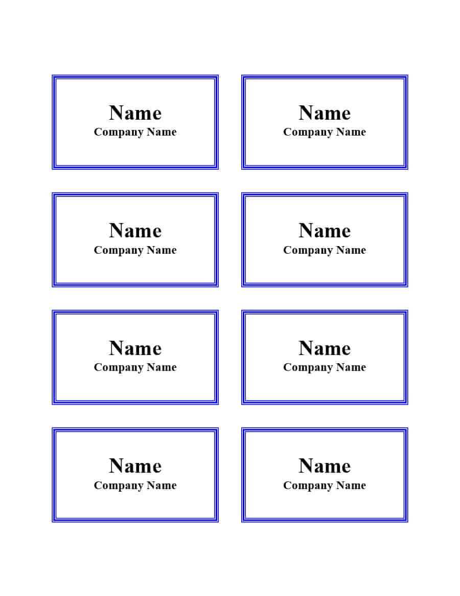 47 Free Name Tag + Badge Templates ᐅ Template Lab With Visitor Badge Template Word