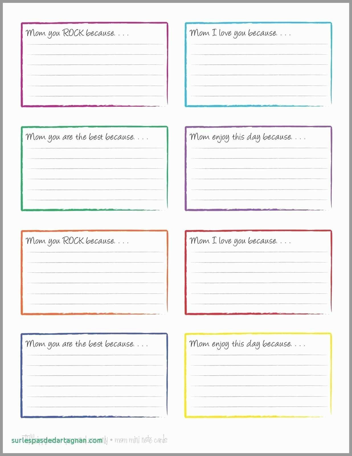 4X6 Note Card Template Google Docs Intended For Word Template For 3X5 Index Cards
