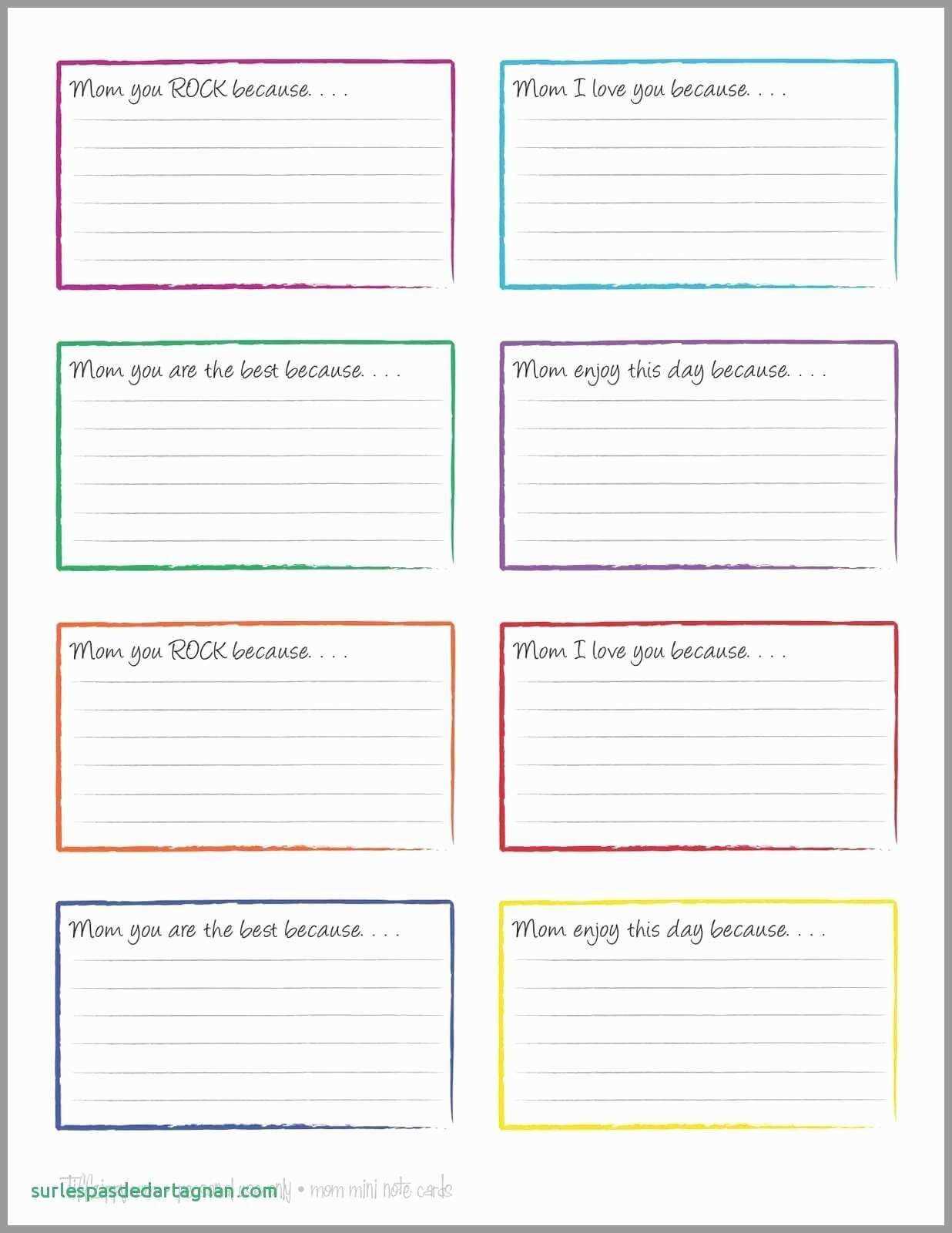 4X6 Note Card Template Google Docs Regarding 4X6 Note Card Template Word