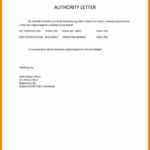 5 Authorization Letter For Document Collection Catering In Certificate Of Authorization Template