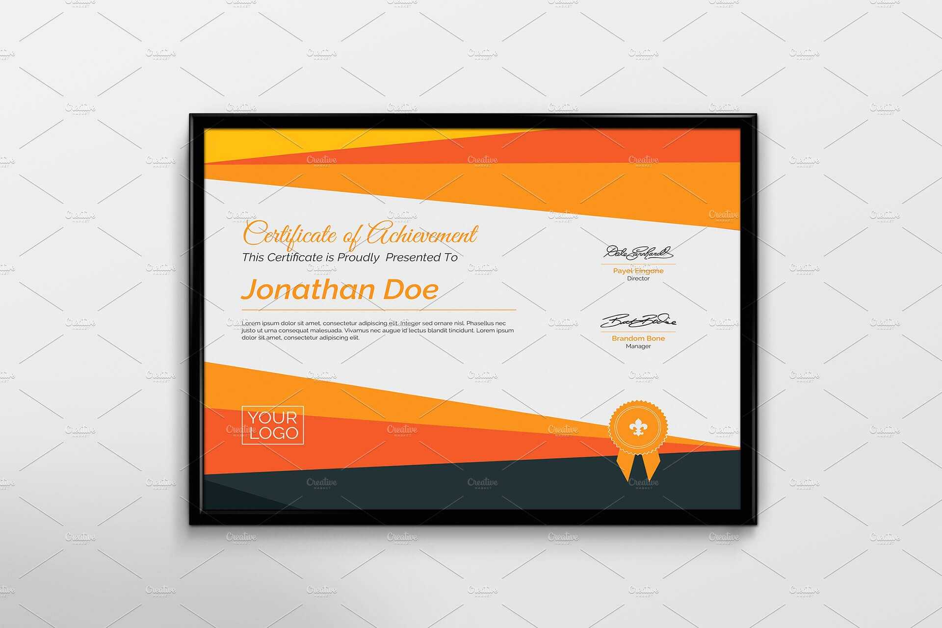 5+ Certificate Templates For Awards – Templates.vip Regarding Landscape Certificate Templates