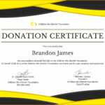 5+ Donation Certificate Template | Instinctual Intelligence With Regard To Donation Certificate Template