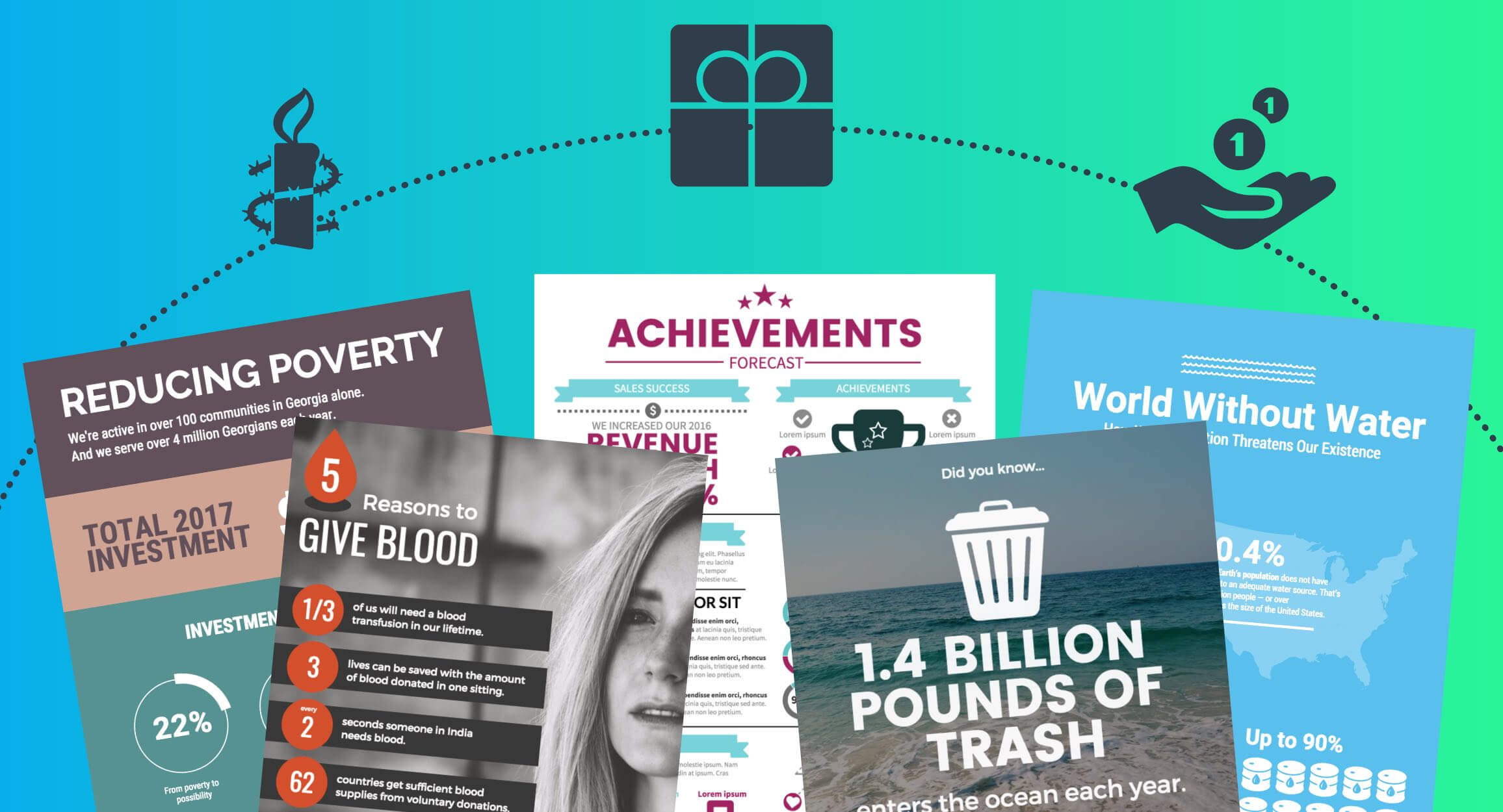 5 Must Have Nonprofit Infographic Templates To Supercharge For Nonprofit Annual Report Template