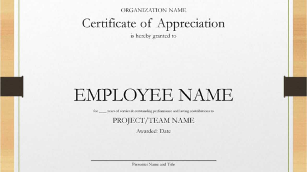 5+ Printable Years Of Service Certificate Templates – Word with Long Service Certificate Template Sample