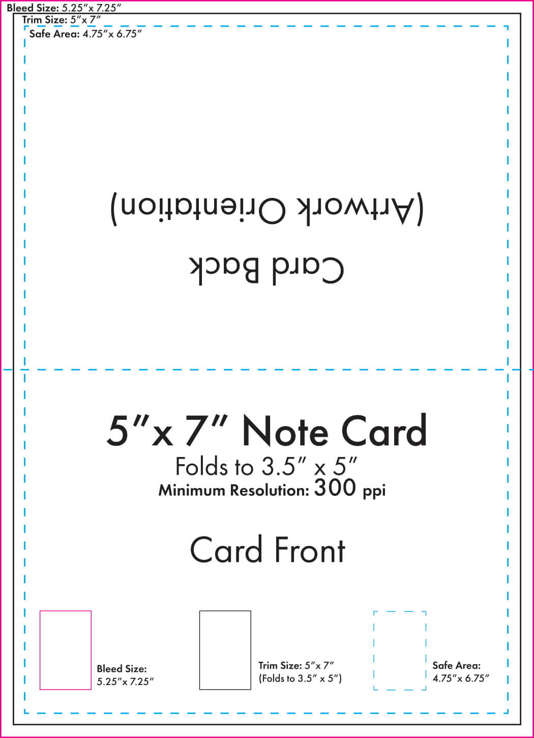 5" X 7" Note Card Template – U.s. Press Within 3 By 5 Index Card Template