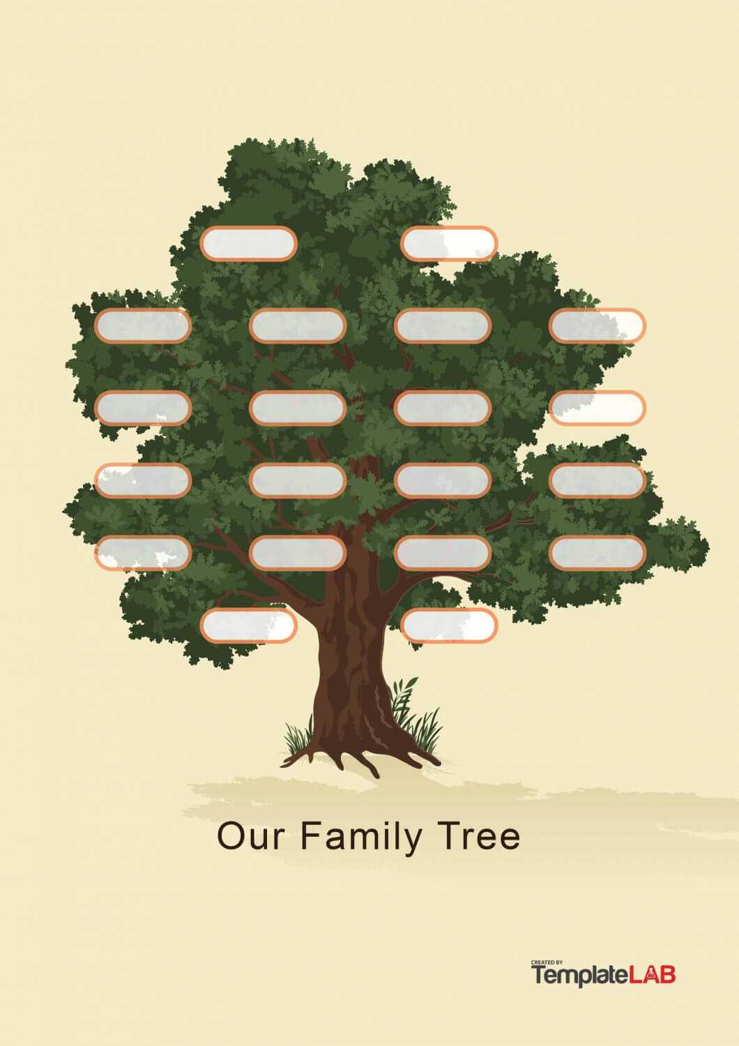 50+ Free Family Tree Templates (Word, Excel, Pdf) ᐅ Inside Fill In The Blank Family Tree Template