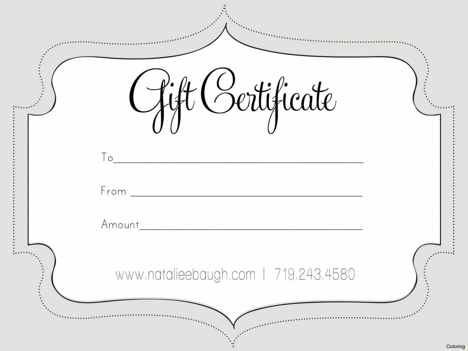 50 Free Gift Card Templates | Culturatti With Nail Gift Certificate Template Free