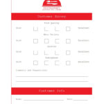 50 Printable Comment Card & Feedback Form Templates ᐅ Pertaining To Restaurant Comment Card Template