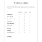 50 Printable Comment Card & Feedback Form Templates ᐅ With Regard To Comment Cards Template