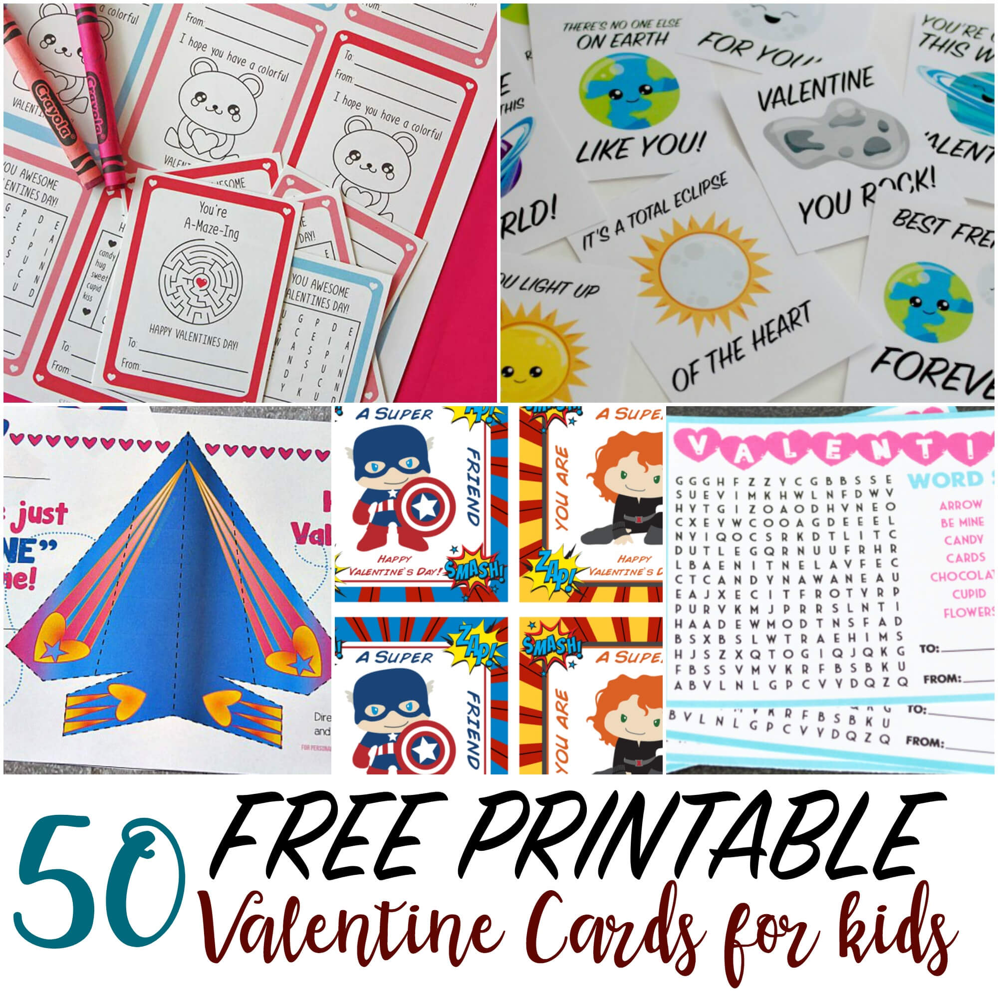 50 Printable Valentine Cards For Kids With Regard To Valentine Card Template For Kids