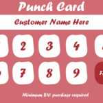 50+ Punch Card Templates – For Every Business (Boost Pertaining To Free Printable Punch Card Template