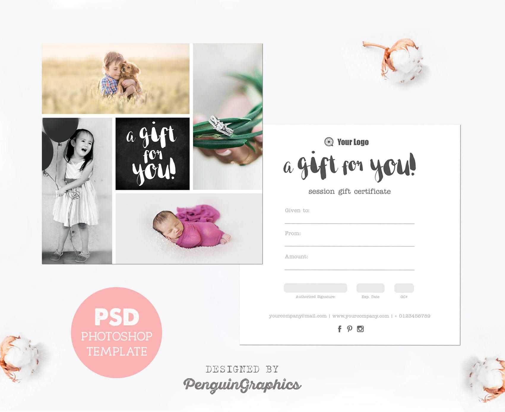 50 Stunning Photo Session Gift Certificate Template For Photoshoot Gift Certificate Template