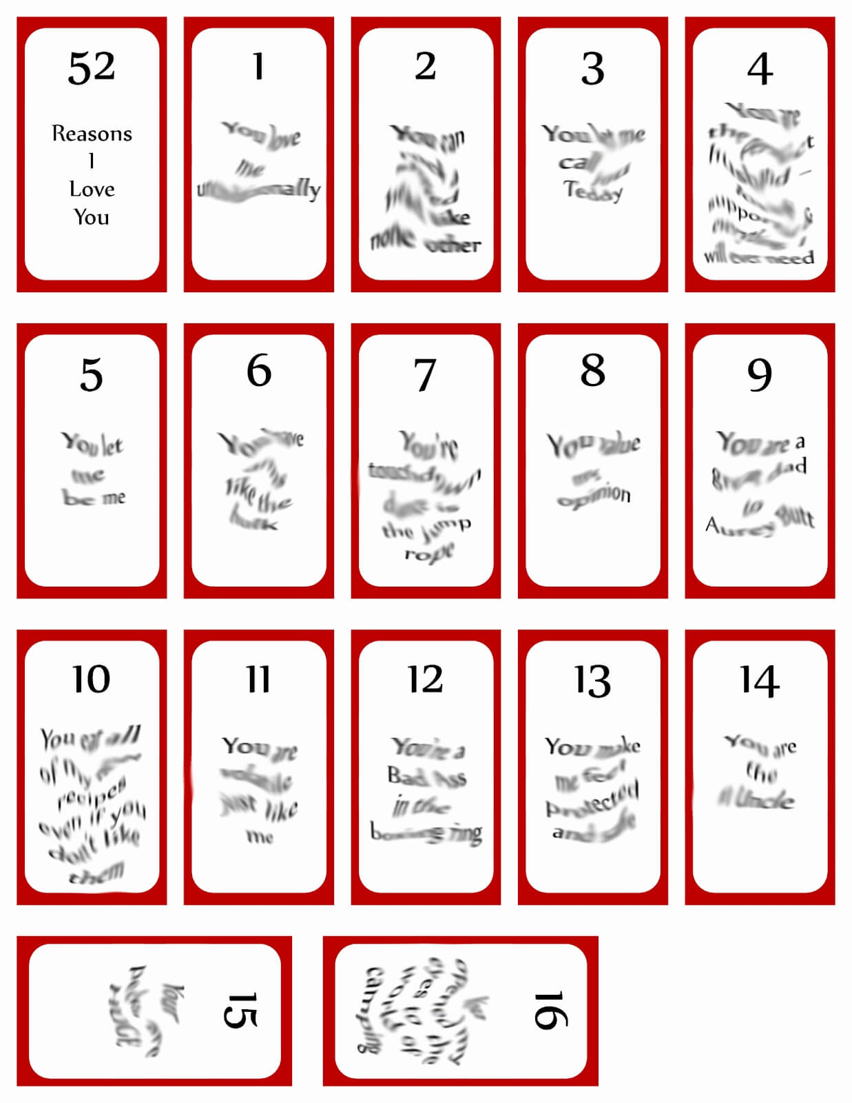 52 Reasons Why I Love You Cards Printable Templates Free Throughout 52 Reasons Why I Love You Cards Templates Free