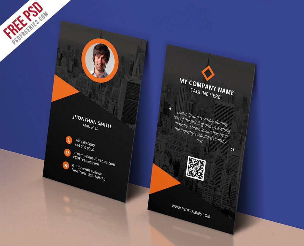 55+ Best Free Modern Business Card Psd Templates In Name Card Template Photoshop
