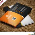 55+ Best Free Modern Business Card Psd Templates Within Calling Card Psd Template