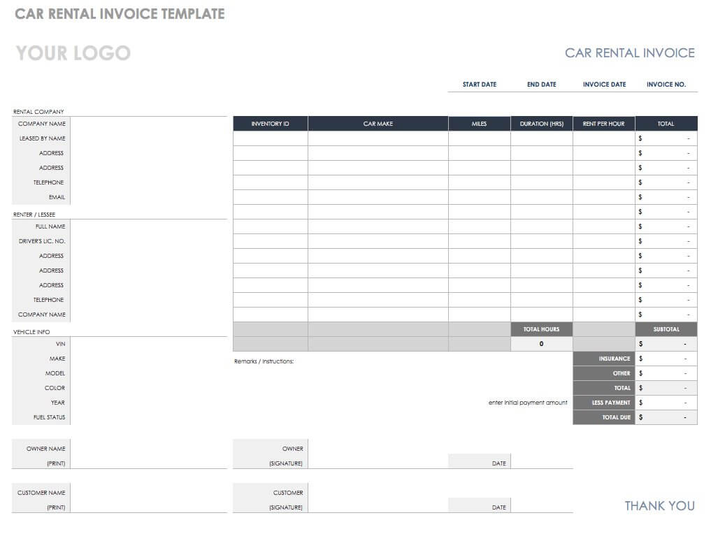 55 Free Invoice Templates | Smartsheet Inside Web Design Invoice Template Word