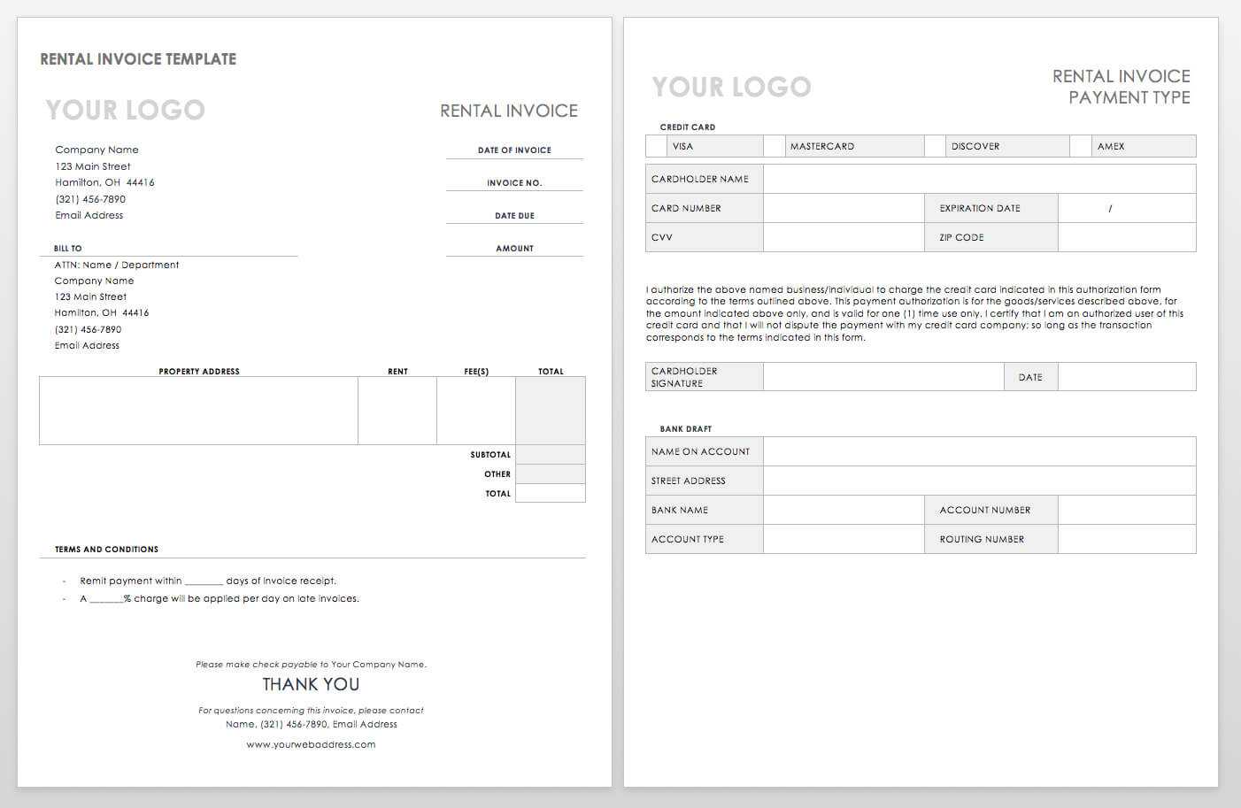 55 Free Invoice Templates | Smartsheet Inside Web Design Invoice Template Word