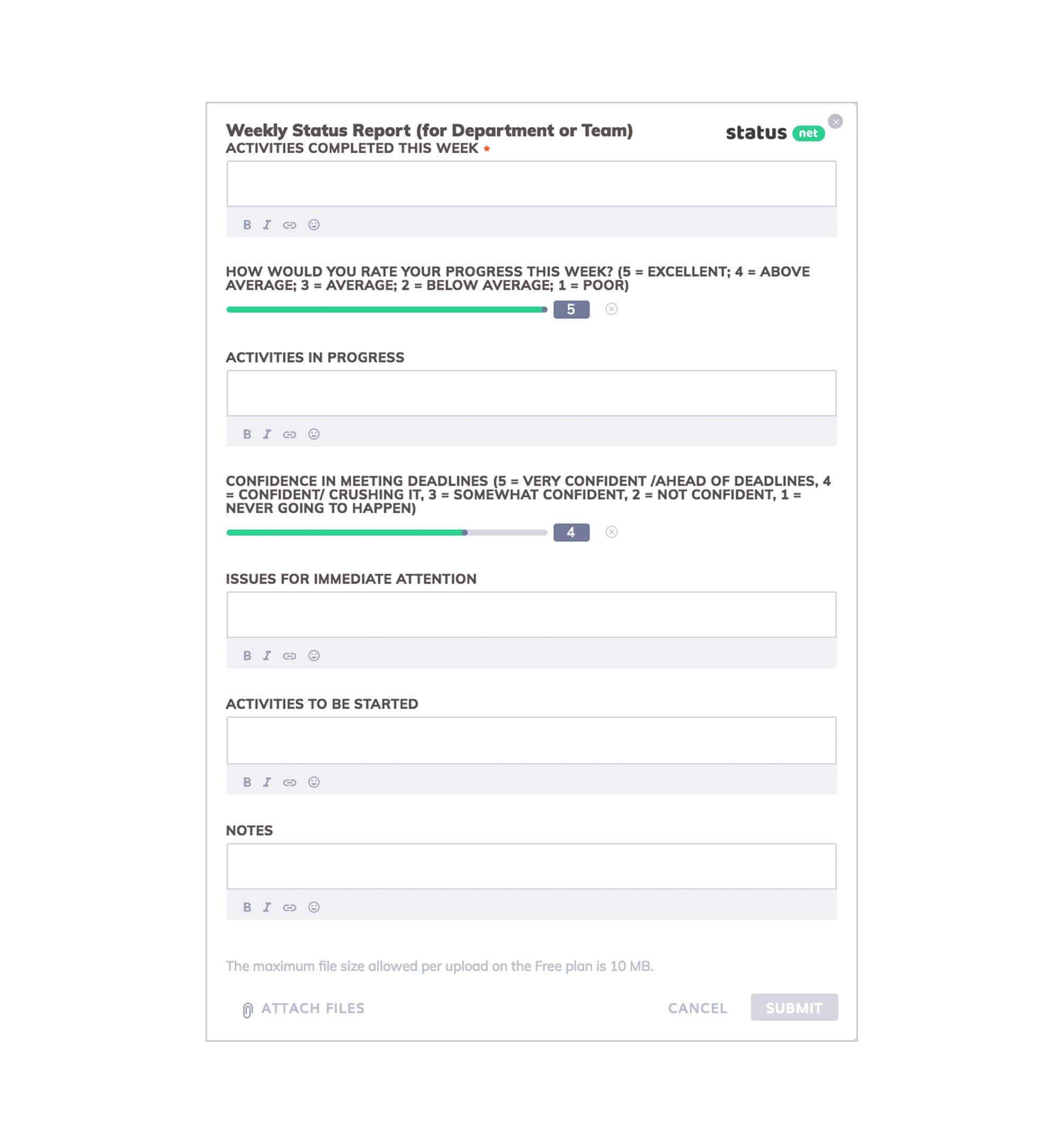 6 Awesome Weekly Status Report Templates | Free Download Throughout Project Weekly Status Report Template Excel