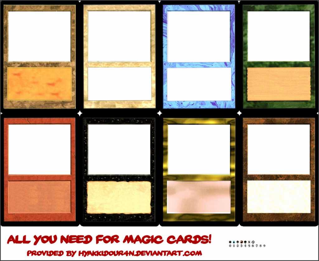 Blank Magic Card Template Atlantaauctionco