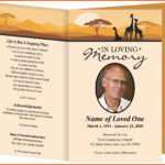 6+ Death Program Templates | Iwsp5 within Death Anniversary Cards Templates