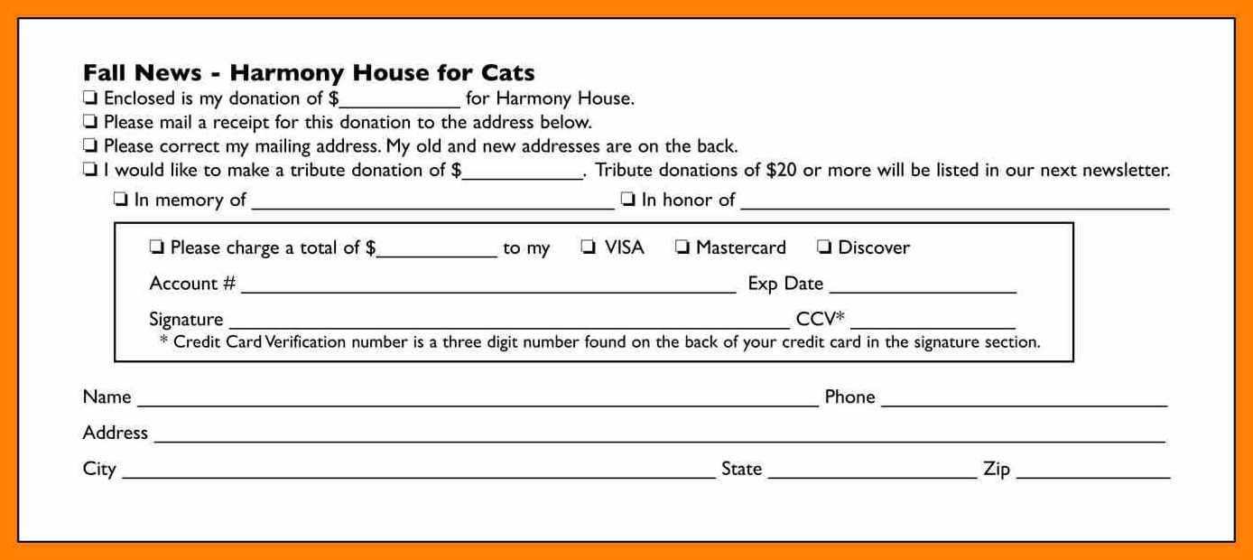 6+ Donor Card Template | Instinctual Intelligence For Donation Cards Template