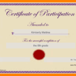 6+ Google Docs Certificate Template | Pear Tree Digital With Regard To Certificate Of Participation Template Doc