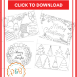 6 Unique Christmas Cards To Color Free Printable Download Inside Printable Holiday Card Templates