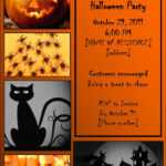 60 Halloween Printable Party Invitations, Halloween In Free Halloween Templates For Word