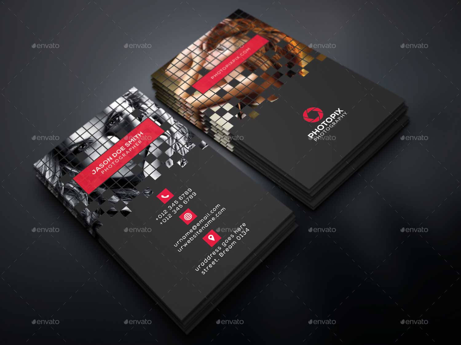 65+ Best Business Card For Photographers 2016 | Designmaz With Regard To Psd Name Card Template