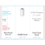 8.5" X 11" Z Fold Brochure Template – U.s. Press Regarding 8.5 X11 Brochure Template