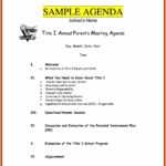 8+ Free Business Meeting Agenda Template Word | Andrew Gunsberg Within Free Meeting Agenda Templates For Word