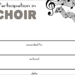 8+ Free Choir Certificate Of Participation Templates – Pdf Pertaining To Choir Certificate Template