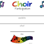 8+ Free Choir Certificate Of Participation Templates – Pdf Throughout Choir Certificate Template