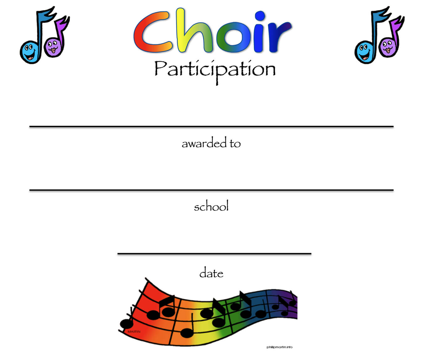 8+ Free Choir Certificate Of Participation Templates – Pdf Throughout Choir Certificate Template