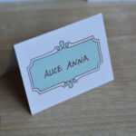 8 Free Wedding Place Card Templates Within Table Reservation Card Template