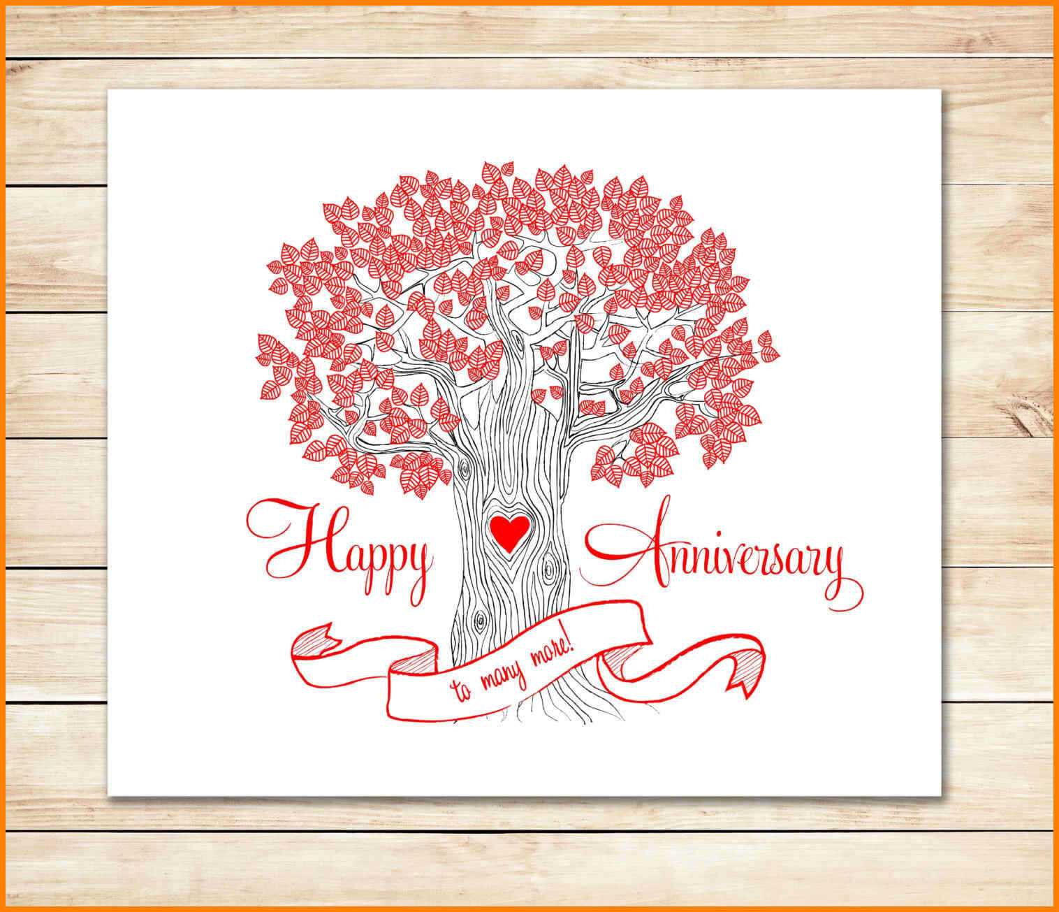 8+ Happy Anniversary Templates Free | Plastic Mouldings Regarding Template For Anniversary Card