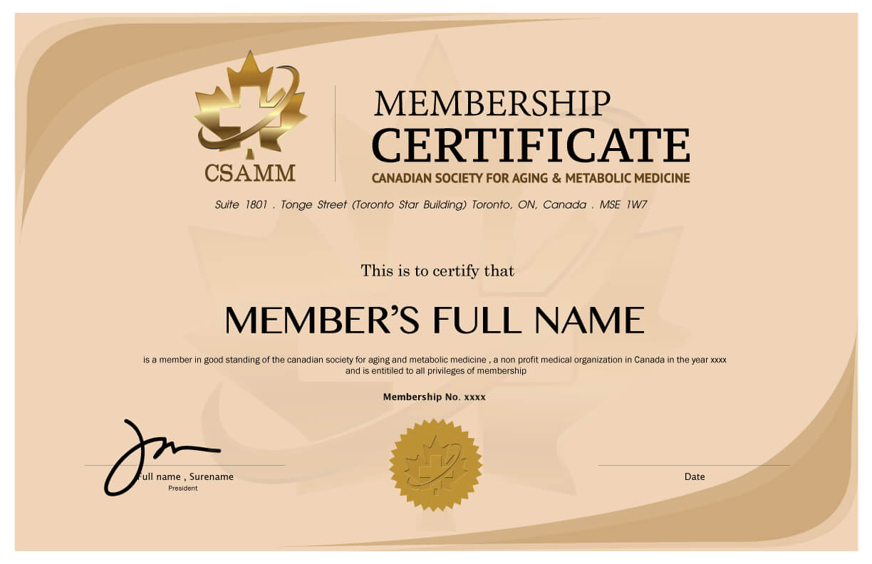 8+ Medical Membership Certificate Templates – Pdf | Free In New Member Certificate Template