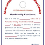 8+ Medical Membership Certificate Templates – Pdf | Free With Life Membership Certificate Templates