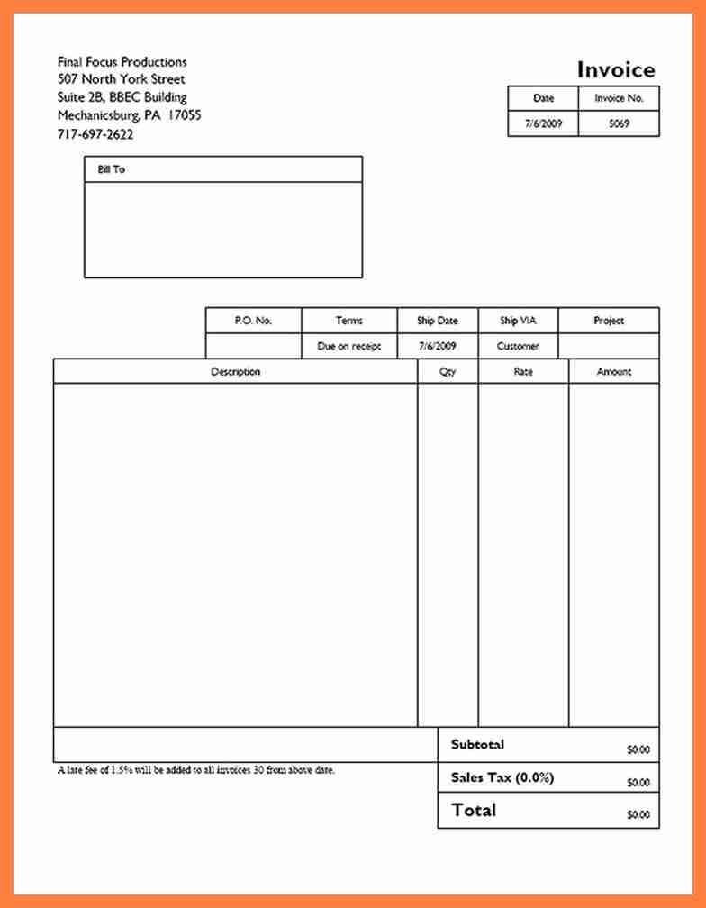 8 Quickbooks Invoice Templates Free Appointmentletters Pertaining To Free Downloadable Invoice Template For Word