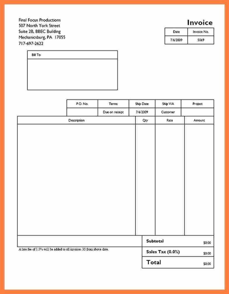 8 Quickbooks Invoice Templates Free Appointmentletters Pertaining To Free Downloadable Invoice Template For Word