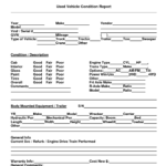 8+ Vehicle Condition Report Templates – Word Excel Fomats Inside Truck Condition Report Template