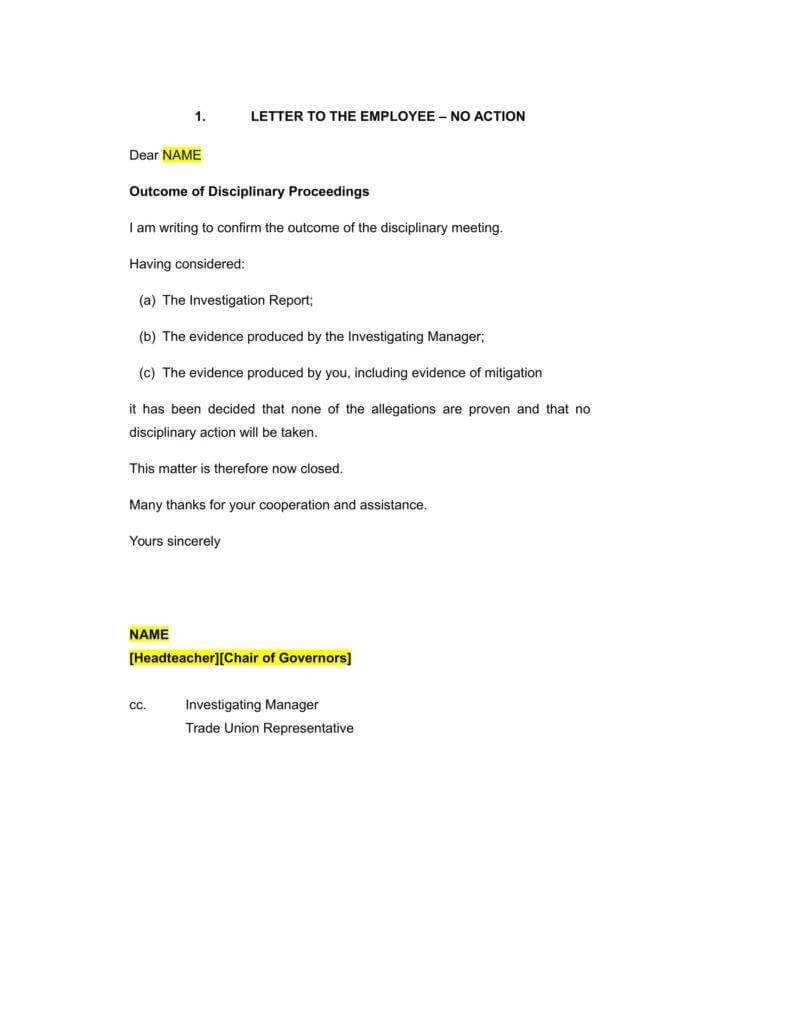 9+ Disciplinary Warning Letters – Free Samples, Examples Regarding Investigation Report Template Disciplinary Hearing