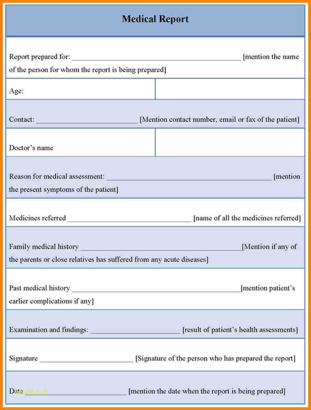 9+ Doctor Report Template | This Is Charlietrotter Regarding Medical Report Template Free Downloads