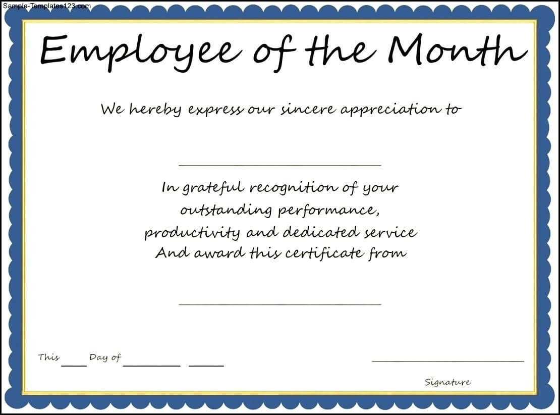 9+ Employee Recognition Certificate Templates Free | This Is With Employee Recognition Certificates Templates Free