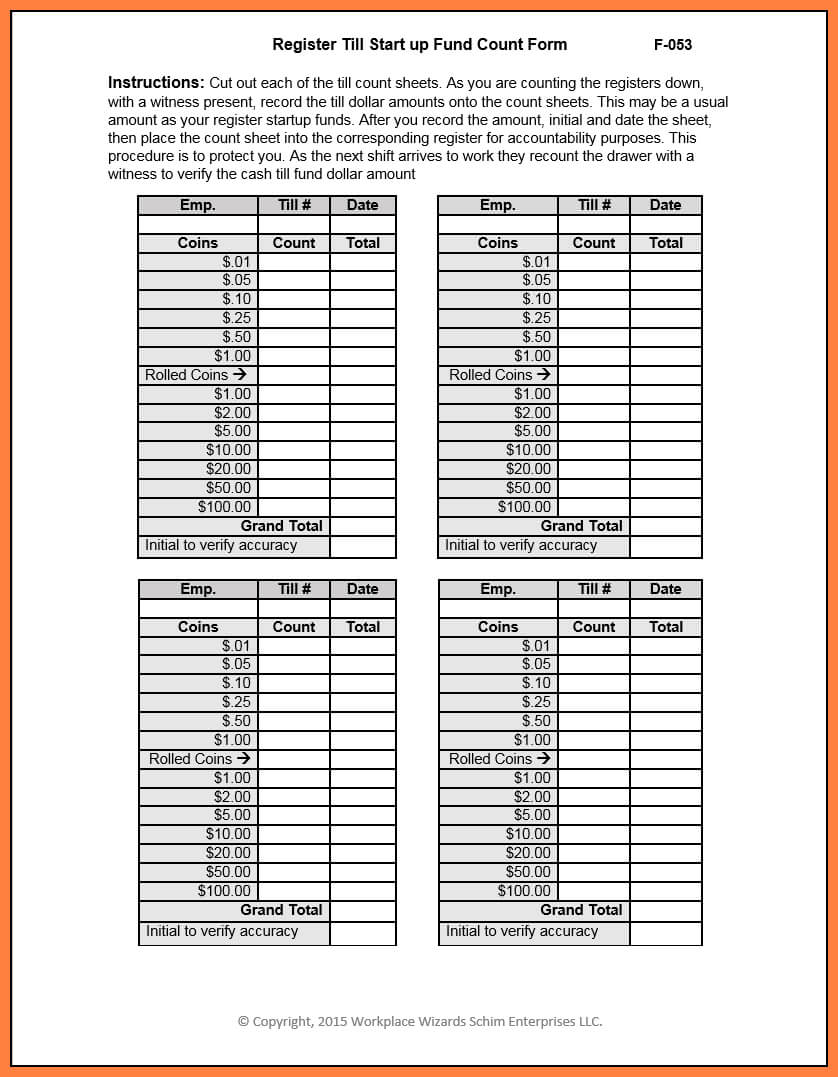 9+ End Of Day Cash Register Report Template | Progress Pertaining To End Of Day Cash Register Report Template