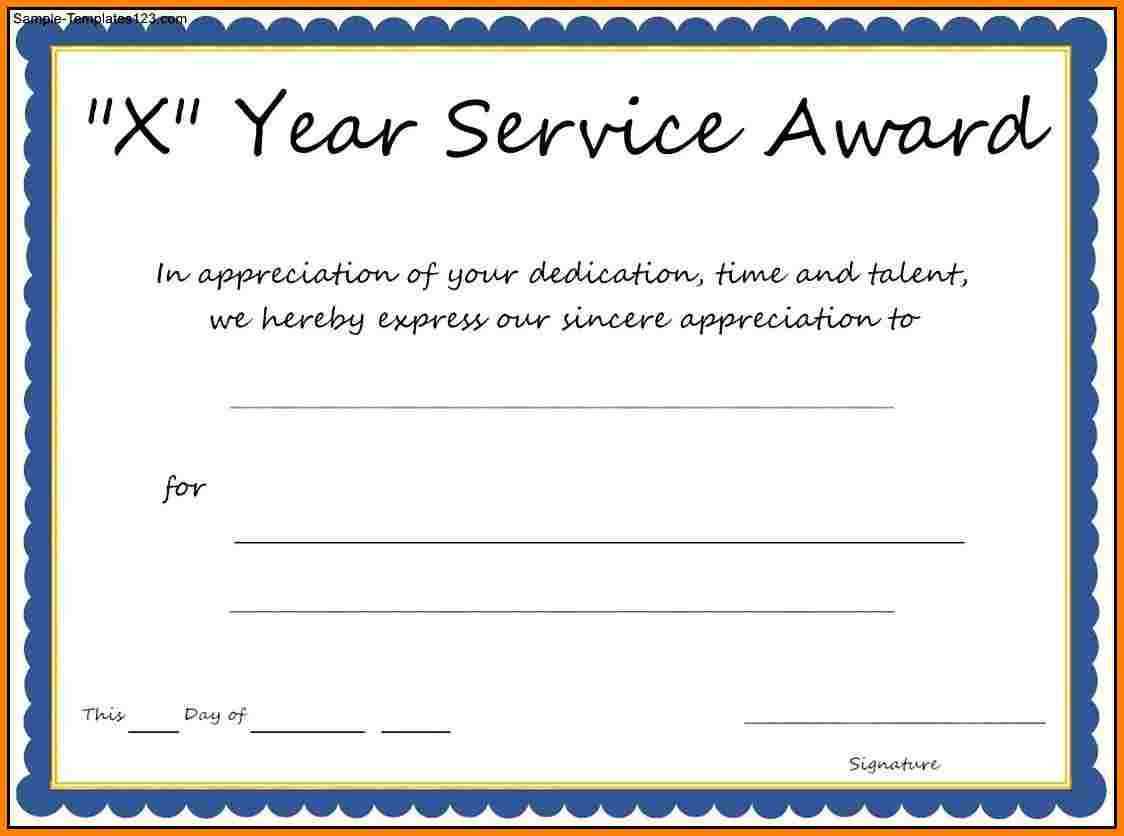 9+ Loyalty Award Certificate Examples  Pdf | Examples In Long Service Certificate Template Sample