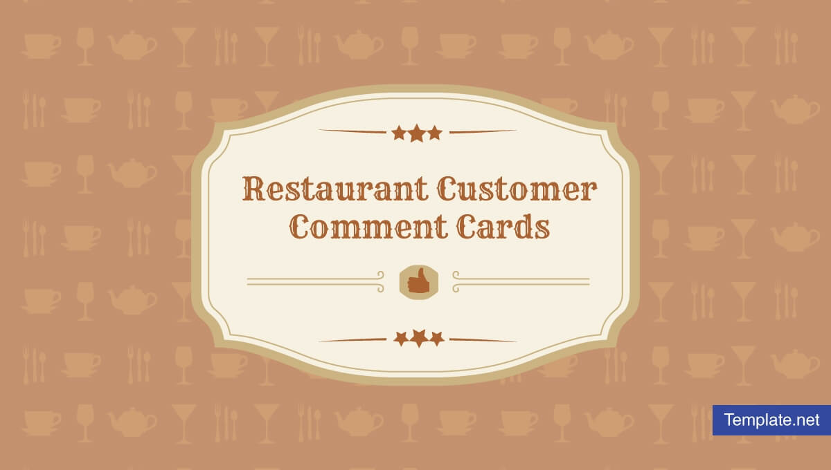 9+ Restaurant Customer Comment Card Templates & Designs With Regard To Restaurant Comment Card Template