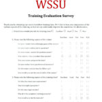 9+ Training Evaluation Survey Examples – Pdf, Word | Examples For Training Feedback Report Template