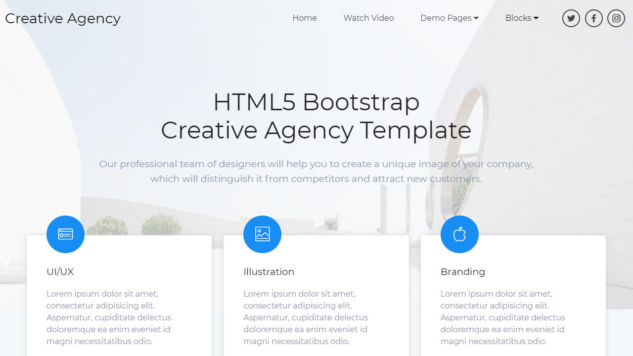 95+ Free Bootstrap Themes Expected To Get In The Top In 2019 Intended For Blank Food Web Template